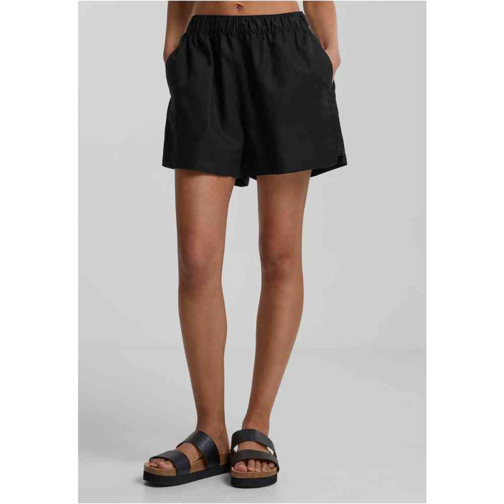 Urban Classics - Linen Mixed Boxer Shorts - Black